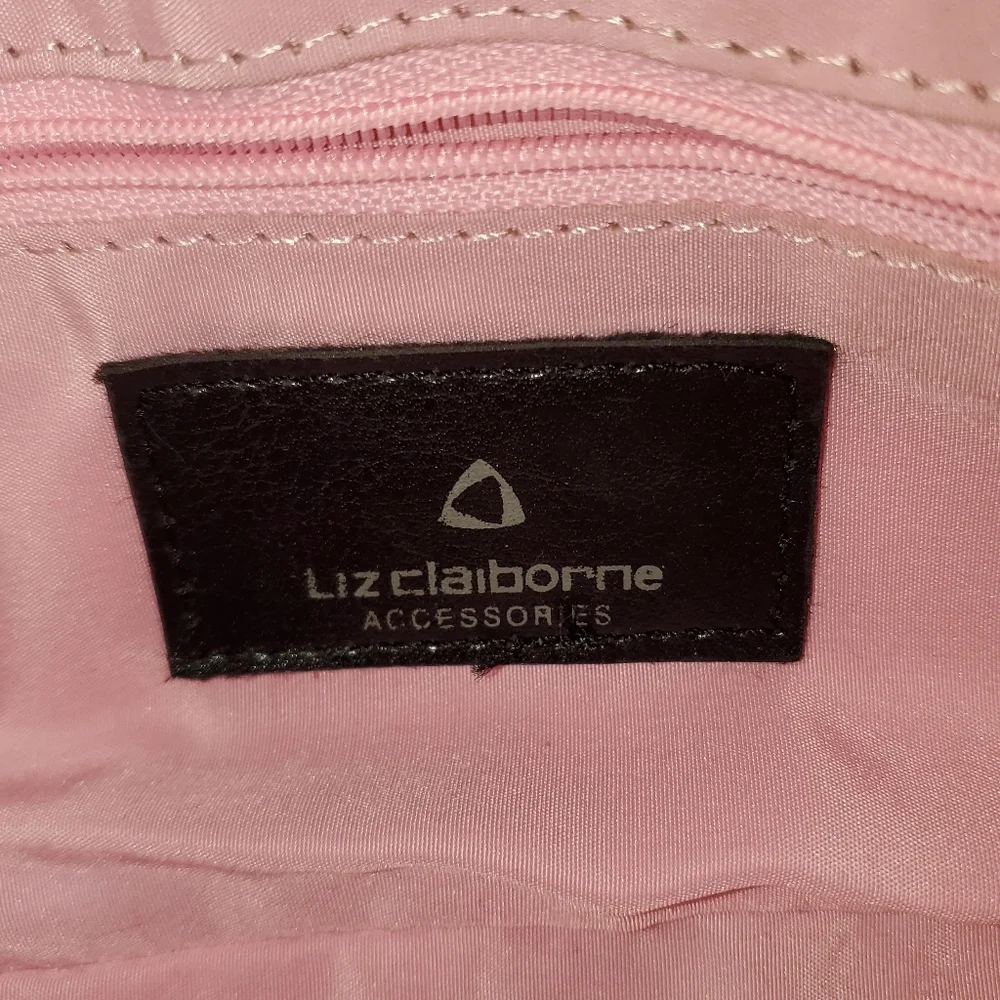 Liz Claiborne Red and Black Shoulder Bag